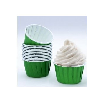 24 formas para cupcakes verde
