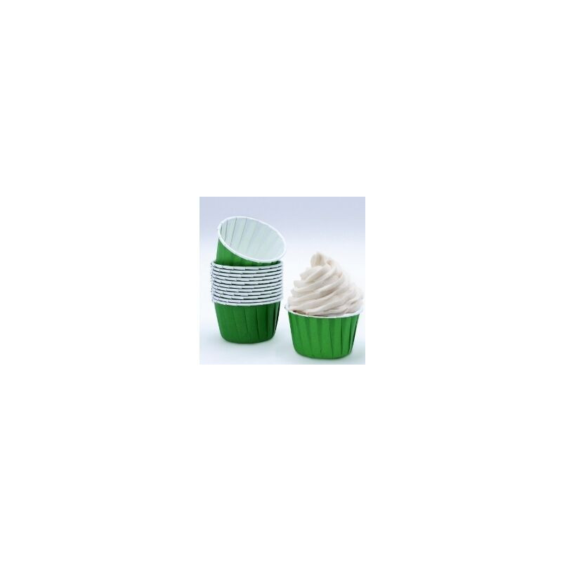 24 formas para cupcakes verde