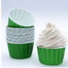 24 formas para cupcakes verde