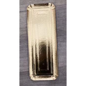 travessa dourada 15x42cm
