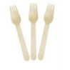 12 garfos de madeira biodegradáveis 12 cm