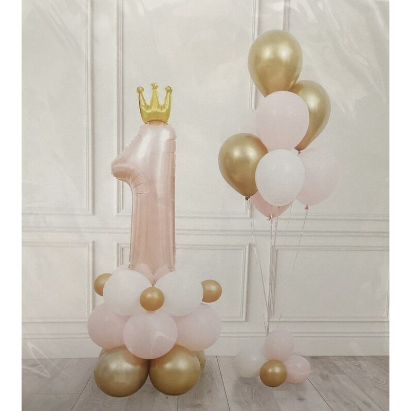 Kit de balões 1 ano rosa