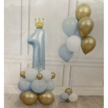 Kit de balões 1 ano azul