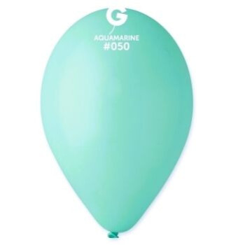 5 balões de latex strong balloons 12”-30cm pastel aquamarine