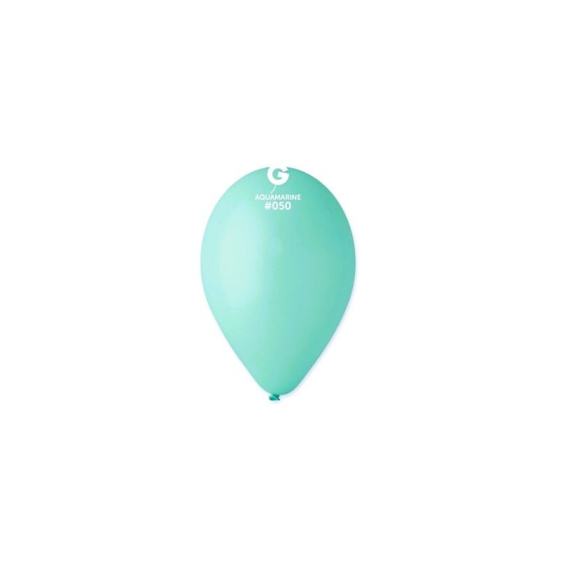 5 balões de latex strong balloons 12”-30cm pastel aquamarine