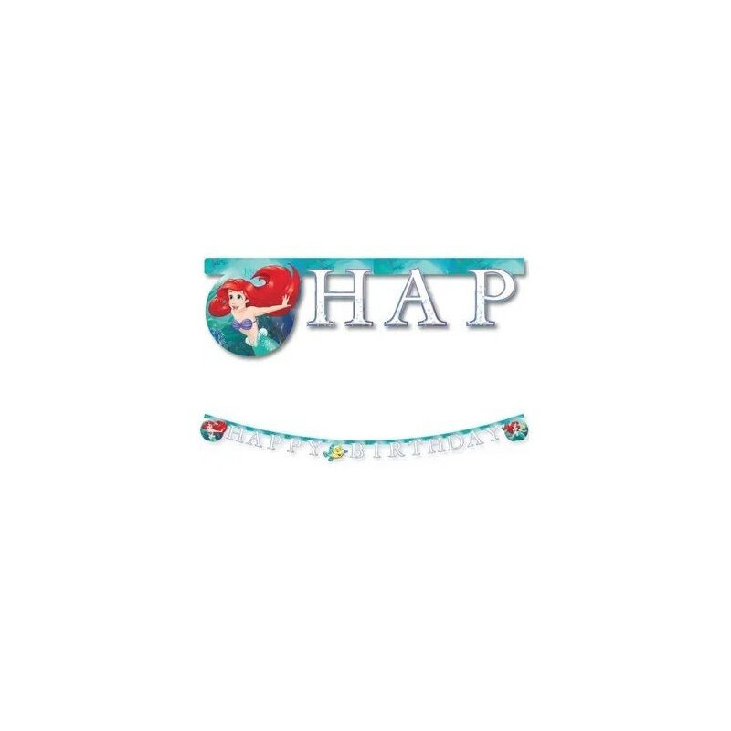 Banner happy birthday Ariel 2m