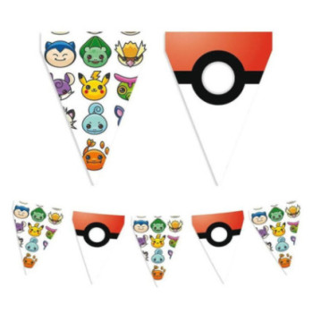 Bandeira triangular pokemon 3m