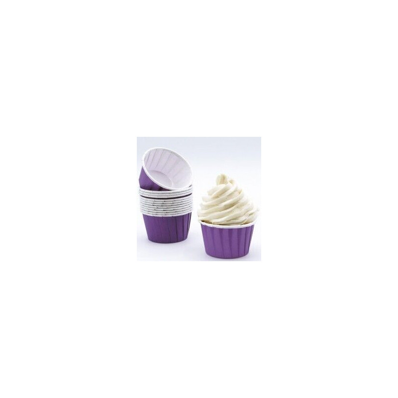 24 formas para cupcakes violeta