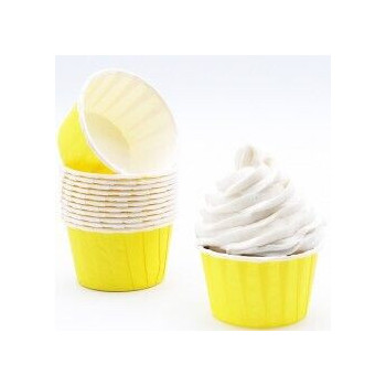 24 formas para cupcakes amarelo
