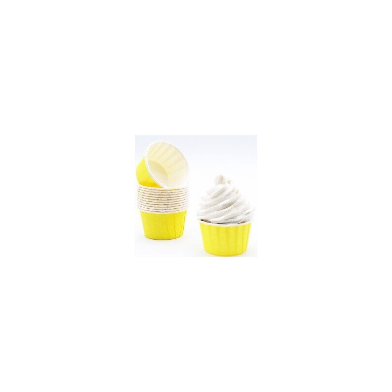 24 formas para cupcakes amarelo
