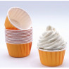 24 formas para cupcakes laranja