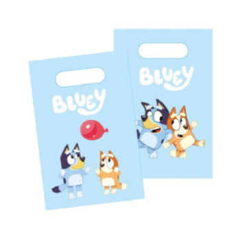 8 sacos de papel Bluey 15,8x23,6cm