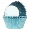 36 mini formas de papel azul bebe