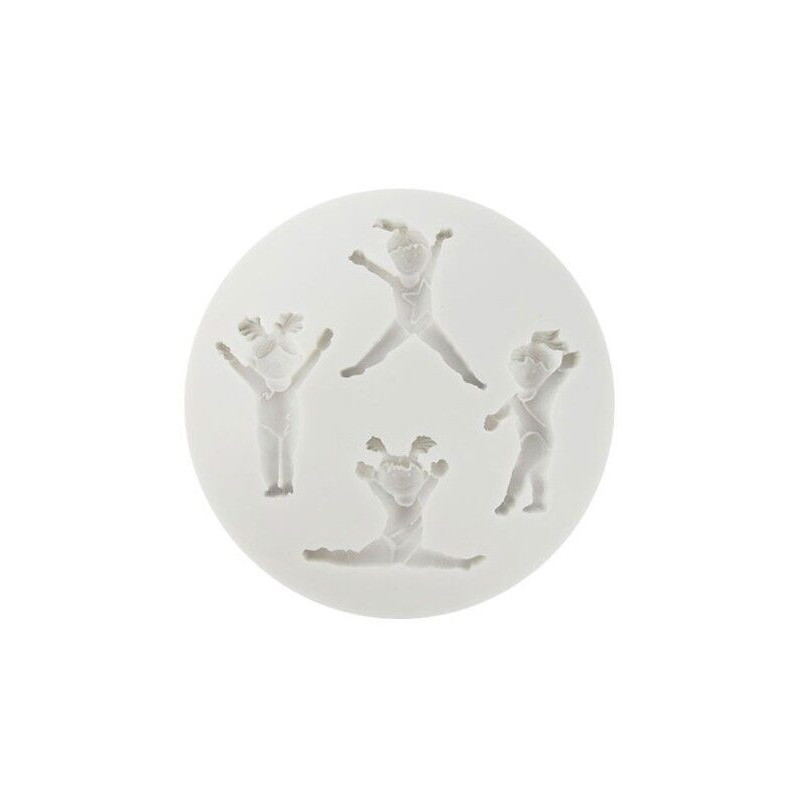 Molde Silicone ginastas