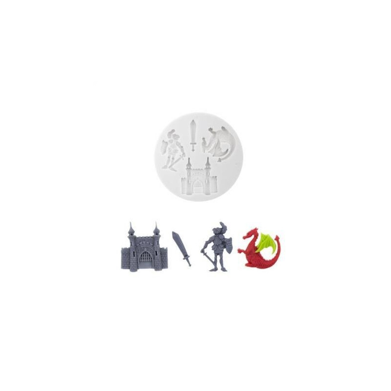 molde silicone medieval