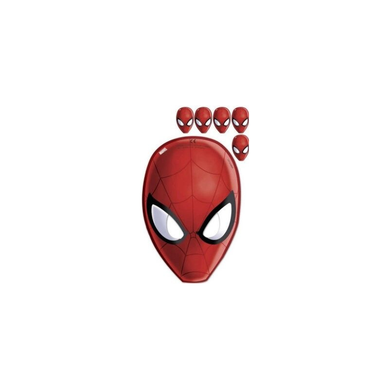 6 máscaras Homem Aranha