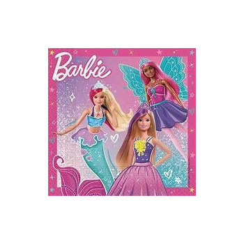 20 guardanapos 33x33cm Barbie