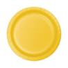 8 pratos 18 cm amarelo
