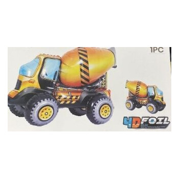 Balão foil 4D Carro das obras 32x84x44cm