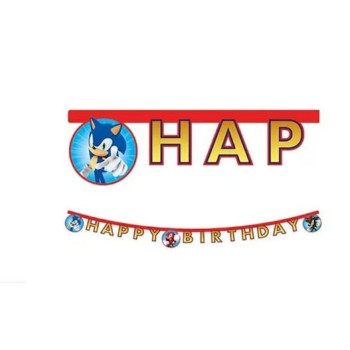 Banner Happy Birthday Sonic 2m