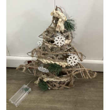 Árvore de Natal com luzes 30cm