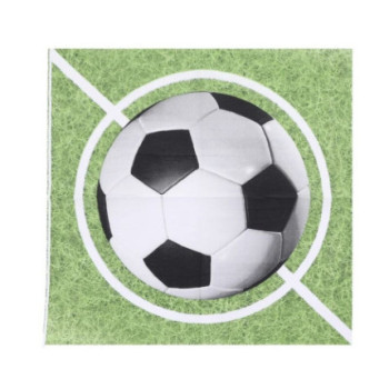 16 guardanapos 33x33cm futebol
