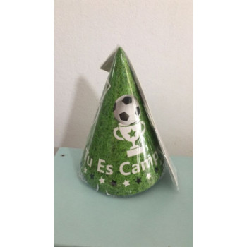 6 chapéus de papel futebol