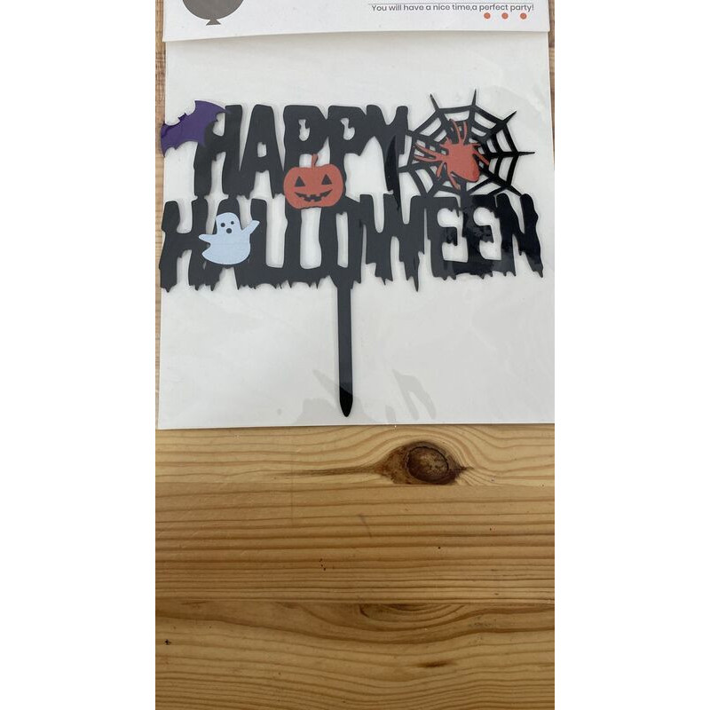 Topo de bolo happy Halloween 14,5cm