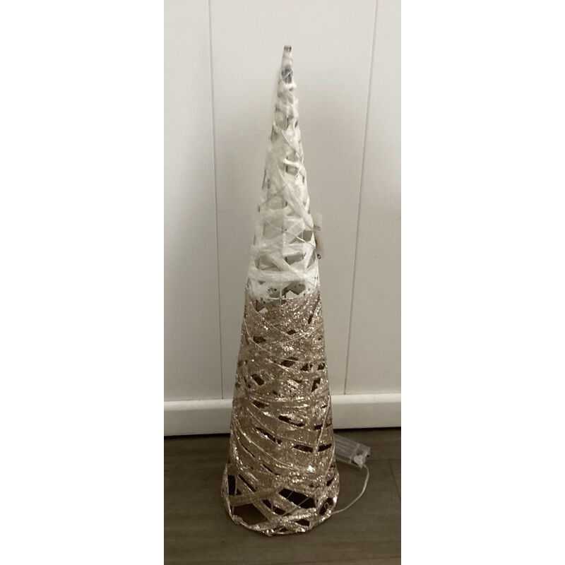 Árvore cone com luzes 60 cm