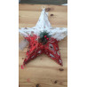 Estrela com luzes de Natal 30cm