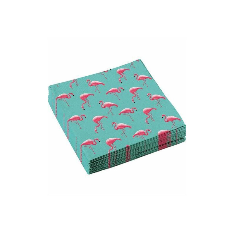 20 guardanapos 33x33cm Flamingo