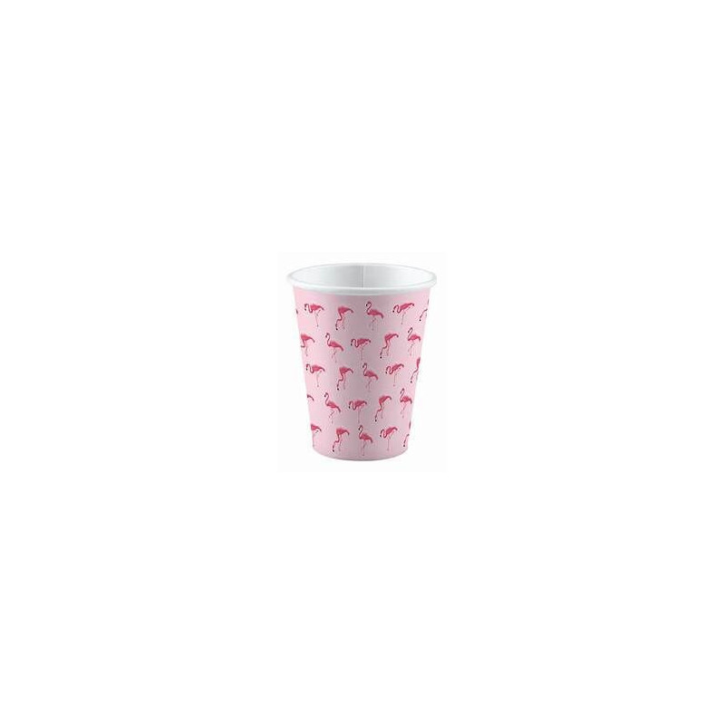 8 copos 250 ml Flamingo