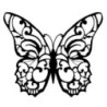 Carimbo Borracha Borboleta