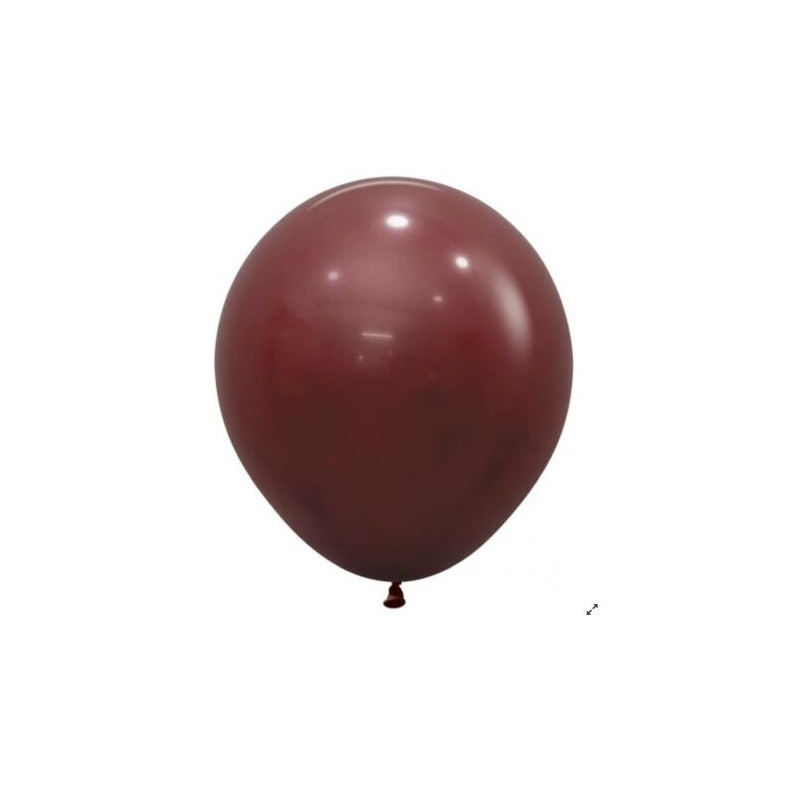 5 balões de latex sempertex Merlot 18 polegadas