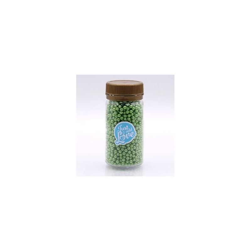 Pérolas brilhantes pequenas verde 75g