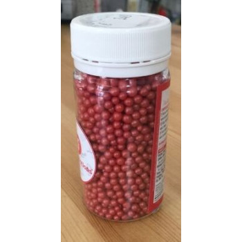 Pérolas brilhantes pequenas vermelhas 75g