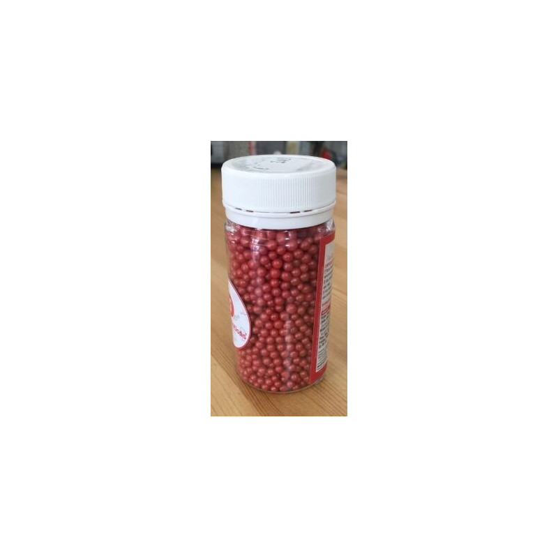 Pérolas brilhantes pequenas vermelhas 75g