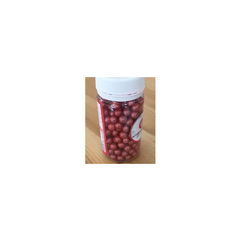 Pérolas brilhantes grandes vermelhas 65g