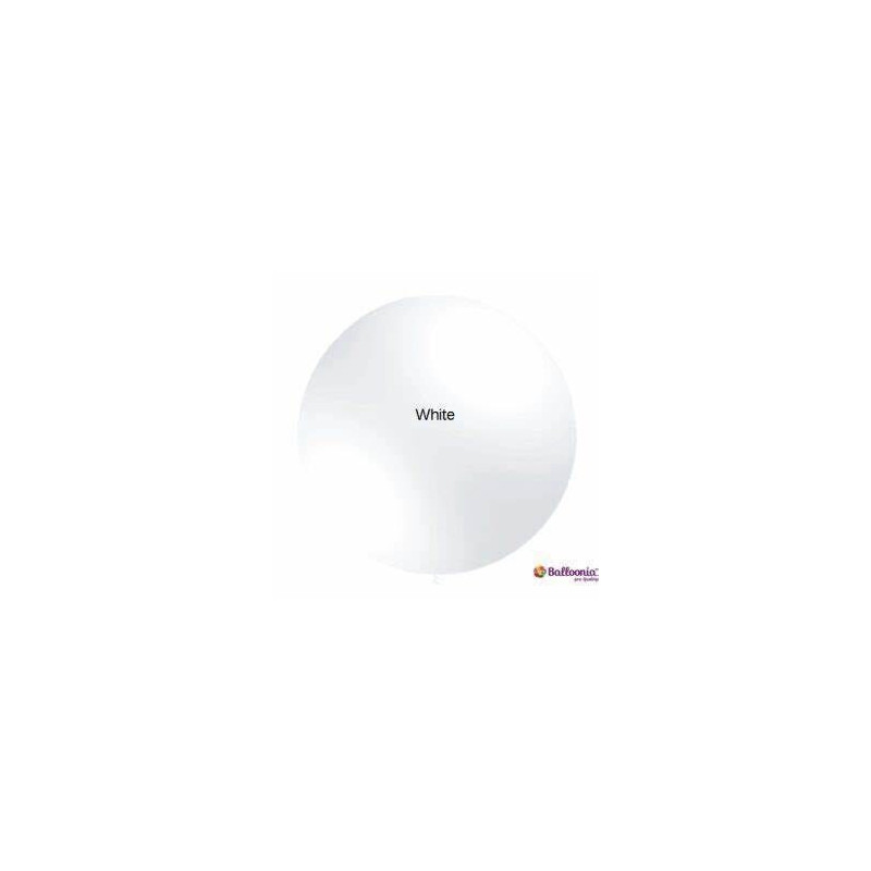 10 balões de latex Balloonia 23" branco