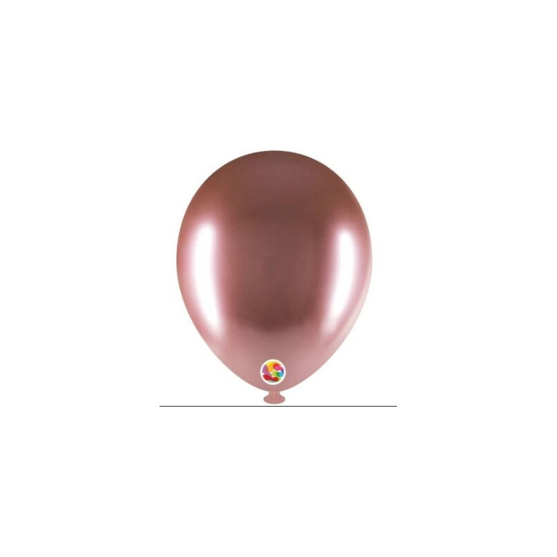 100 balões latex Balloonia Brillant rose gold 5 polegadas