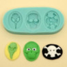 Molde silicone caveiras