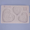 Molde Corações Crochet