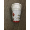 8 copos de papel 250ml Christmas inehe air