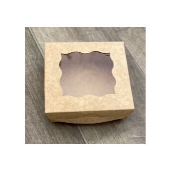 Caixa Kraft com tampa 135x135mm