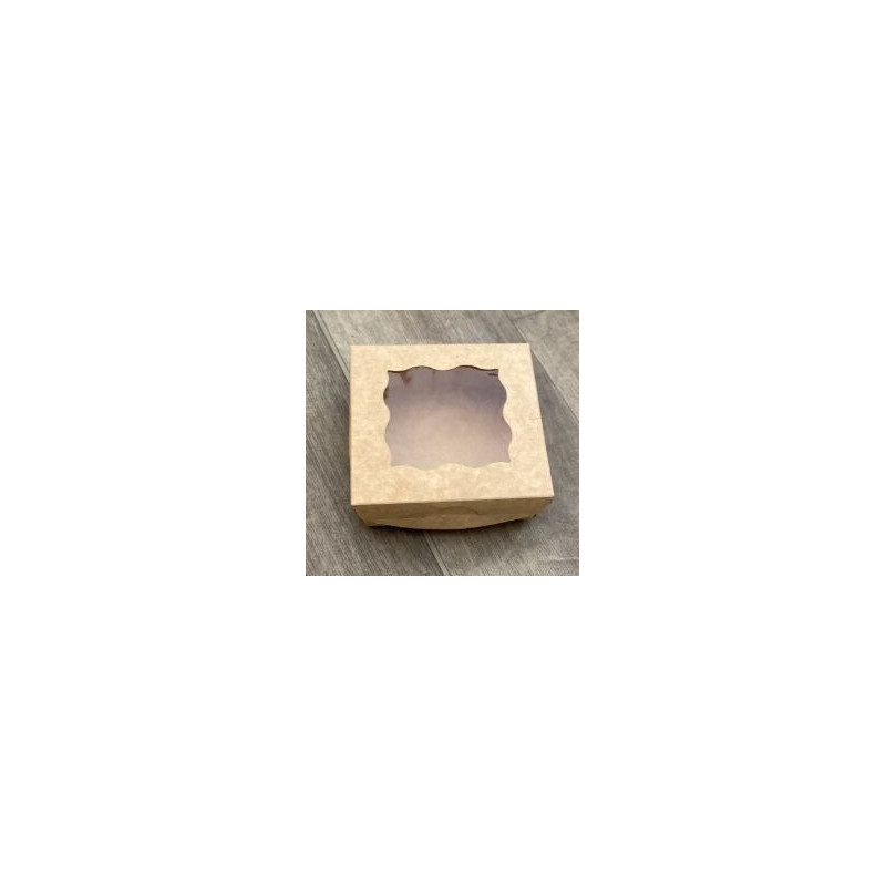 Caixa Kraft com tampa 135x135mm