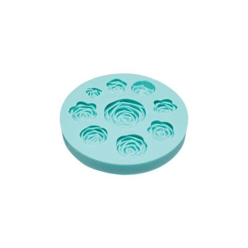 Molde Silicone 3D Rosas KC