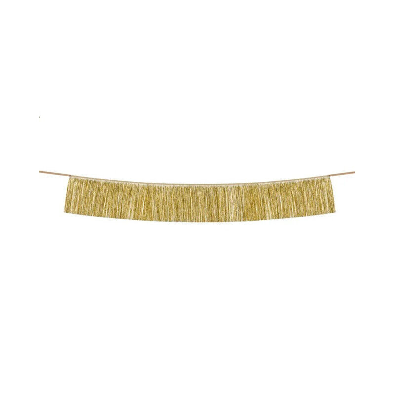 Garland franjas ouro 135cm
