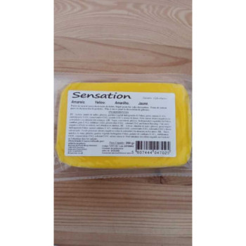 Pasta de açúcar amarelo Sensation 250g