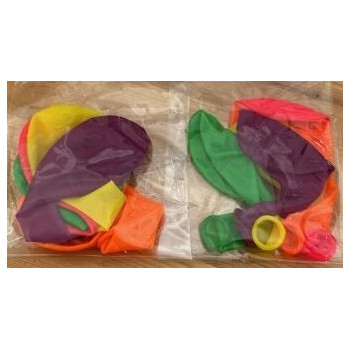 5 balões latex Gemar Neon 12 polegadas