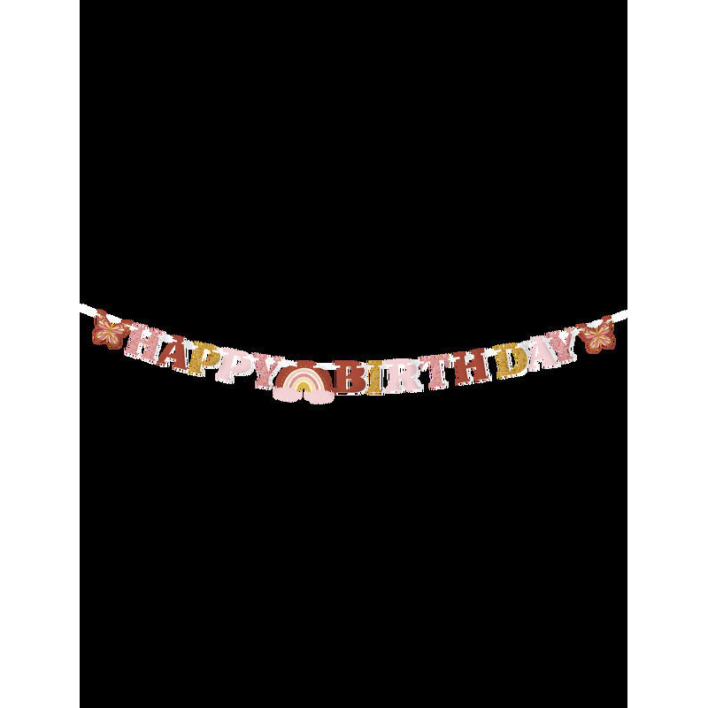 Banner Happy Birthday Boho